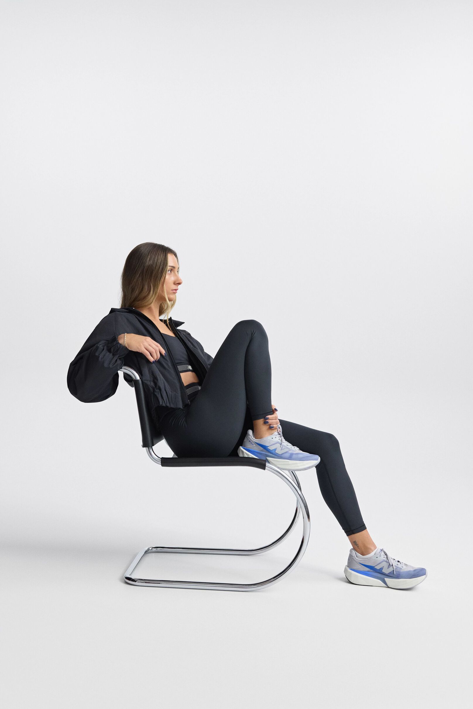 Sitting on chair