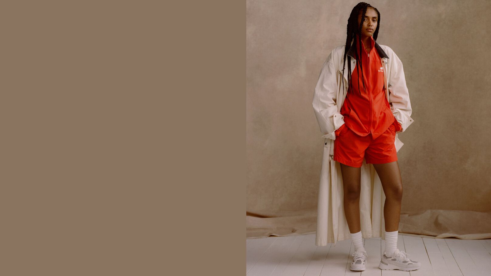 Lady in red wearing U992NC