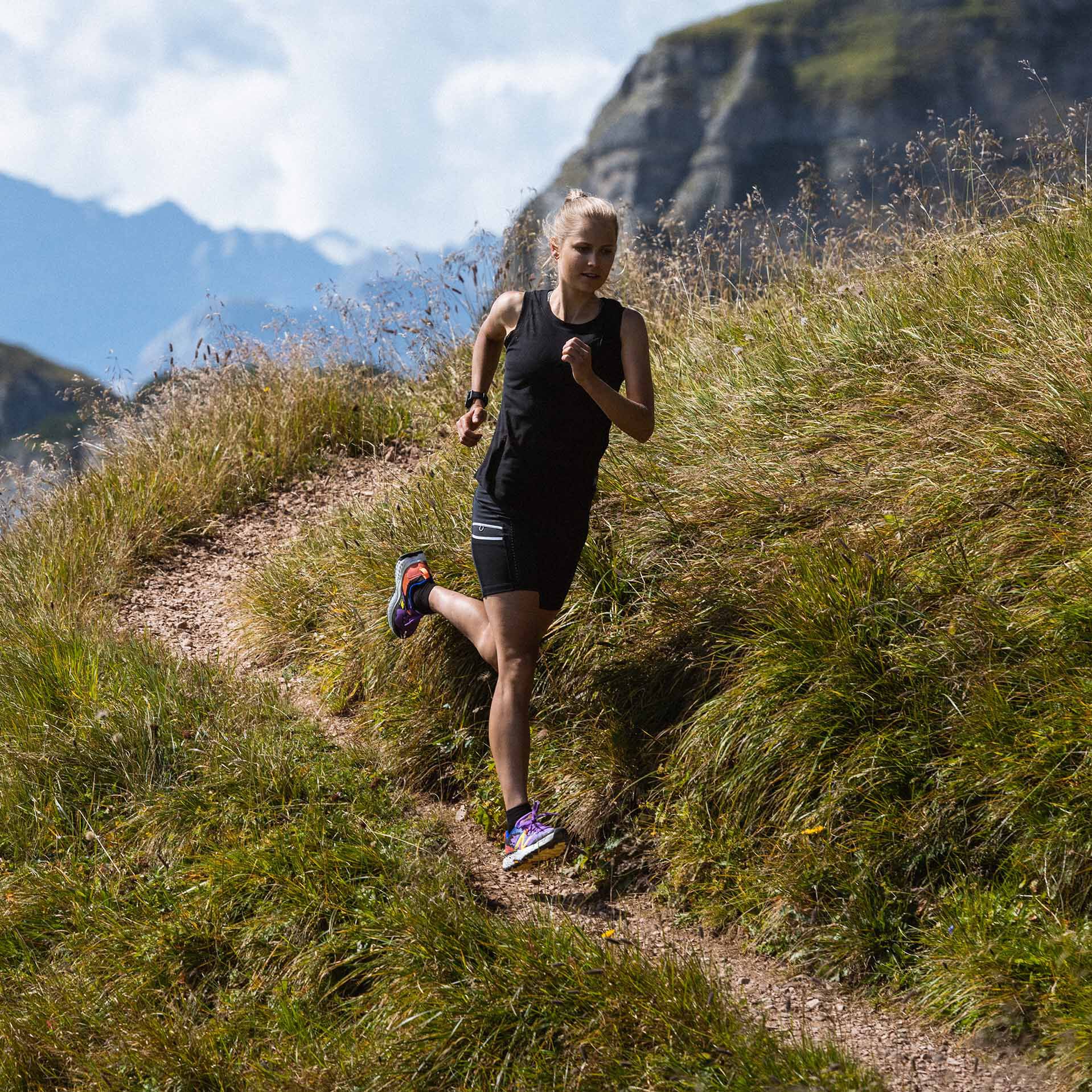 Women running outside